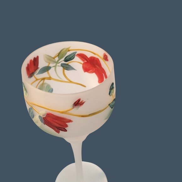 Yankee Candle Fairy Light Frosted Floral Vine Votive Pedestal Candle Holder 2 Pc - Picture 6 of 7